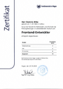 Frontend developer certificate FernUniversität Hagen