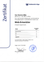 Web development certificate FernUniversität Hagen